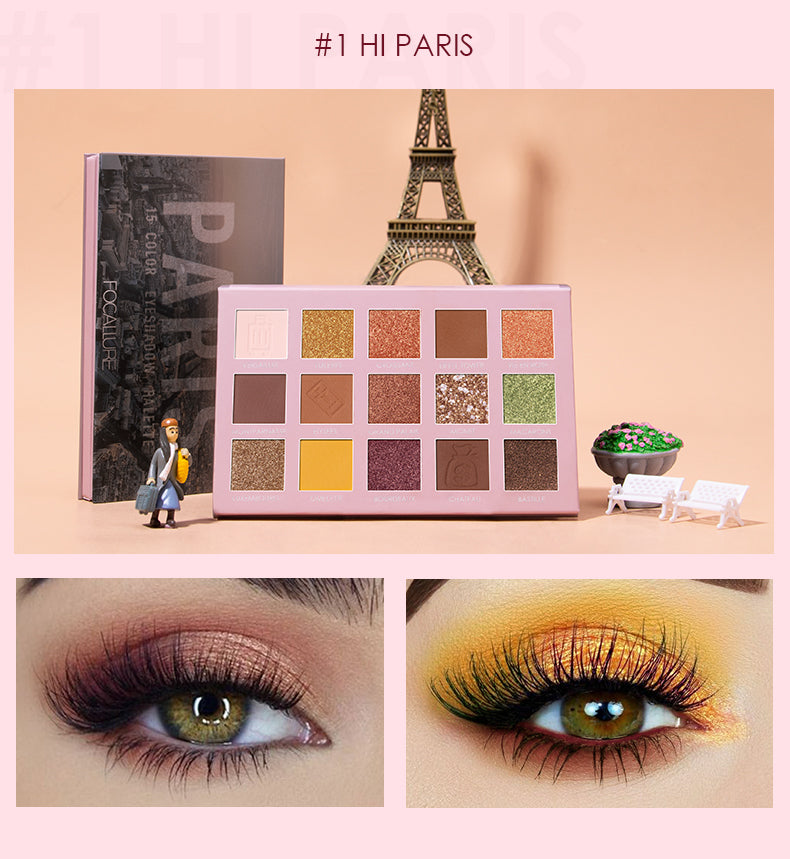 15 Pan eyeshadow Paris Palette