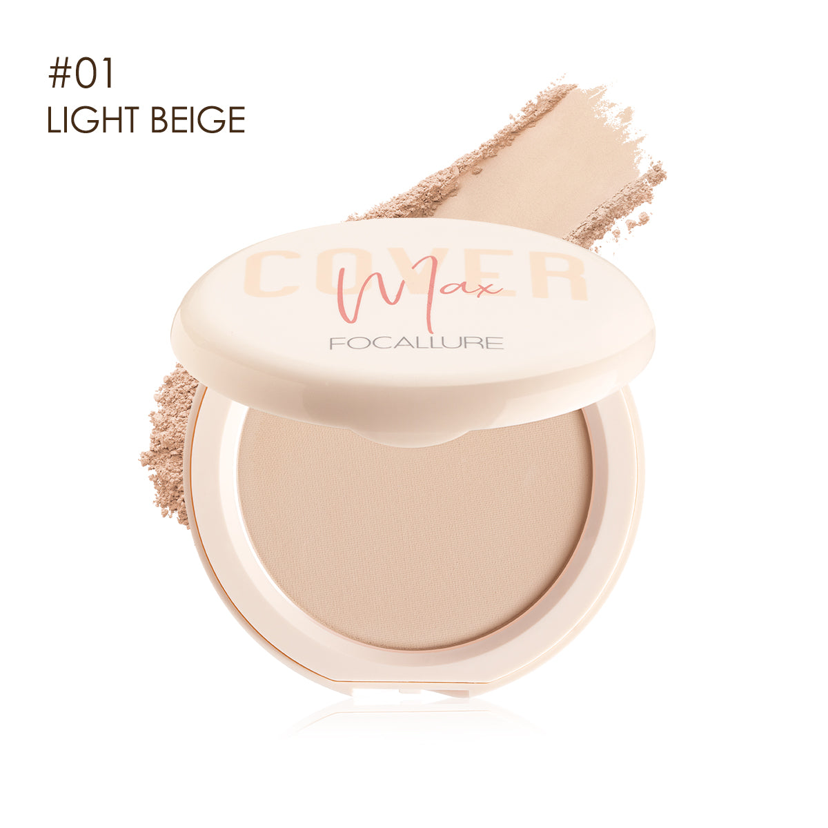 FOCALLURE Covermax Two-way-cake Compact Pressed Powder