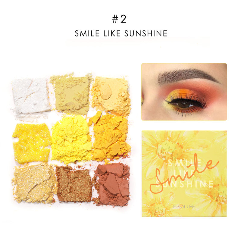 9 Colors Smile Matte Shimmer eyeshadow Palette