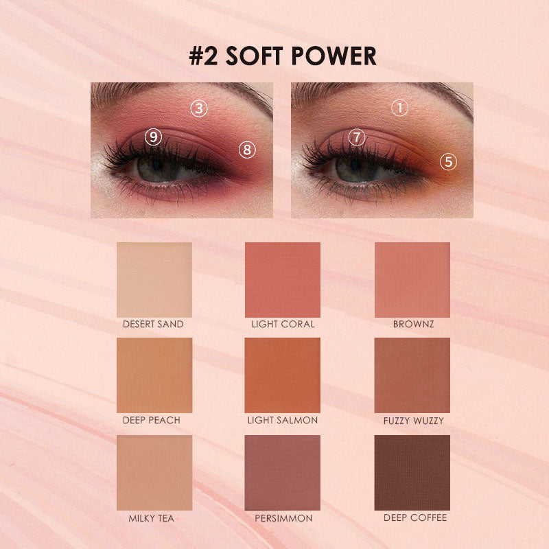 Soft Powder Nine Color Eyeshadow Palette