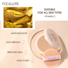 FOCALLURE Covermax Two-way-cake Compact Pressed Powder