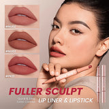 FOCALLURE Fuller Sculpt Lip Liner 2-in-1 Lipstick