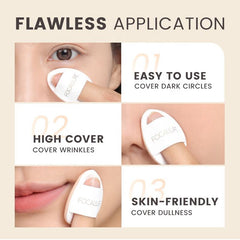 FOCALLURE Face Makeup Puff – Teardrop Shape (With Logo)
