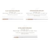 LA'FIOR White Pearl 15 Pcs Professional Brush Set with Bag - LF-001