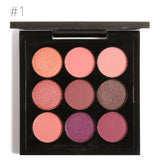 9 colors shimmer matte eyeshadow Palette